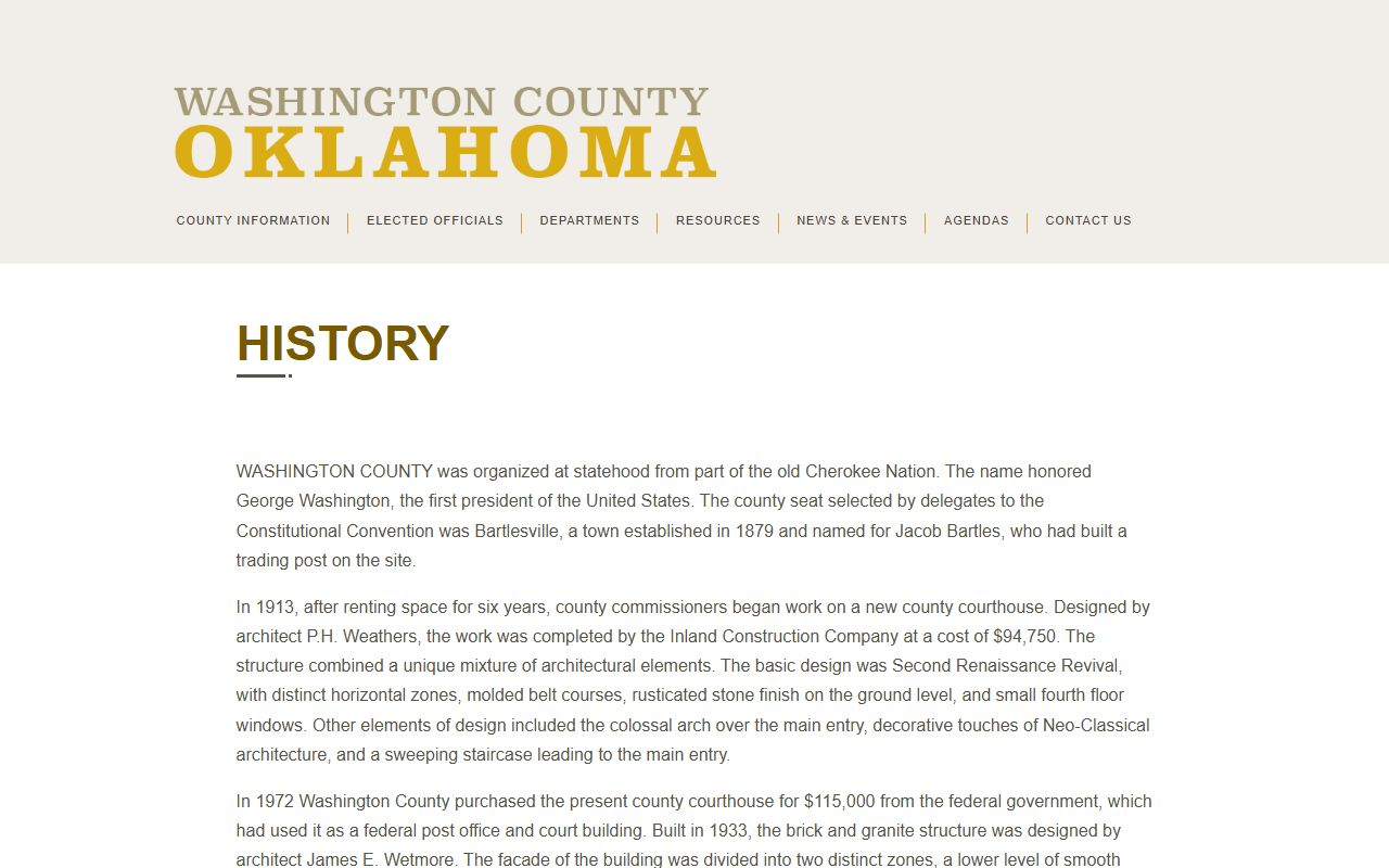Washington County courthouse tied to local court records history